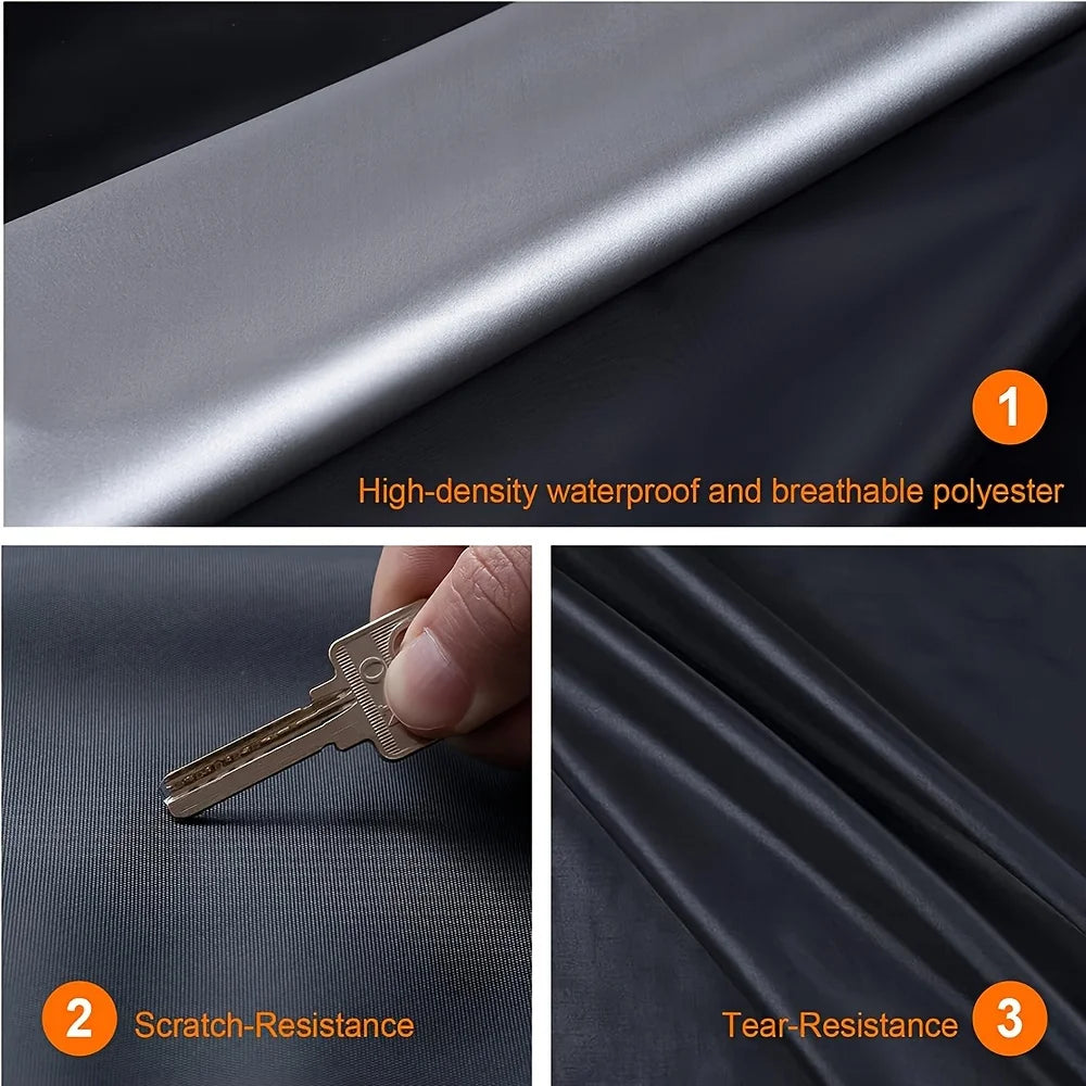 Cubiertas de coche impermeables para exteriores, protección contra el sol, la lluvia y la nieve, cubierta UV para coche, cubiertas protectoras completas universales para SUV/sedán 190T