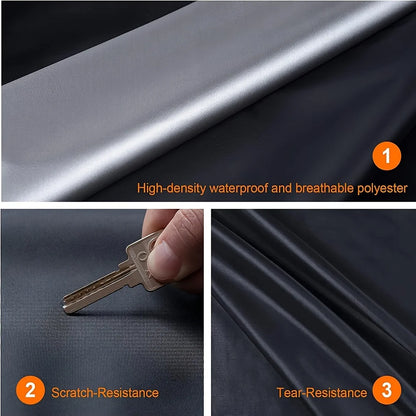 Cubiertas de coche impermeables para exteriores, protección contra el sol, la lluvia y la nieve, cubierta UV para coche, cubiertas protectoras completas universales para SUV/sedán 190T