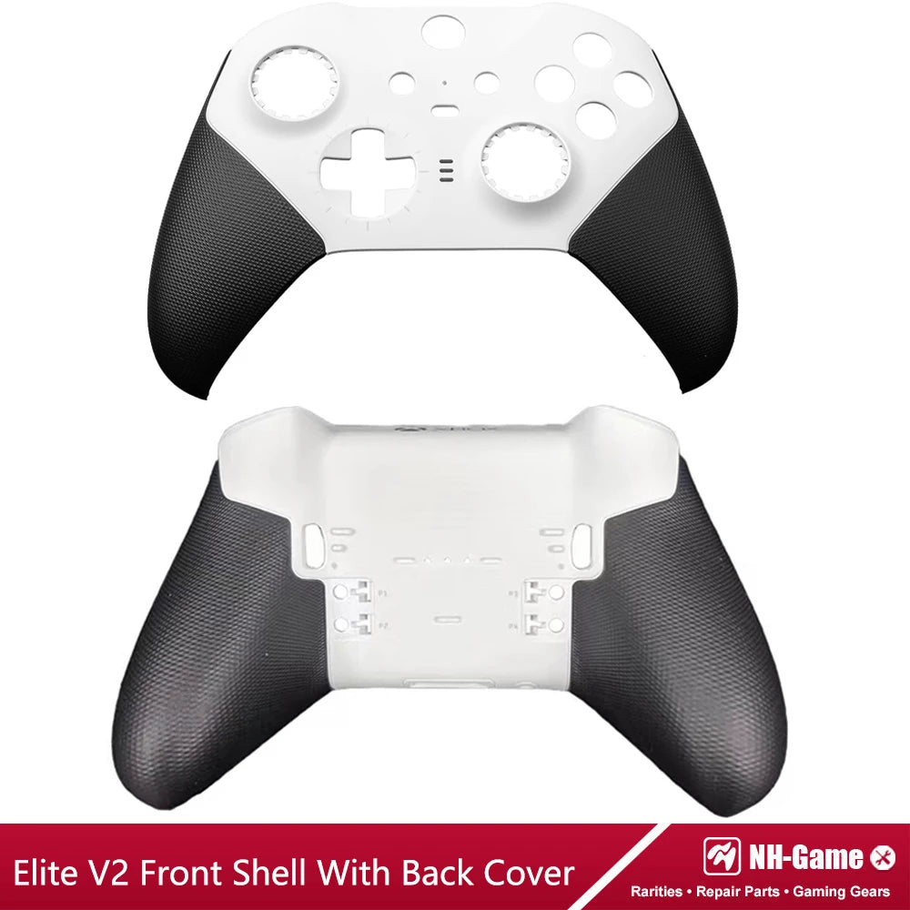 Kit de carcasa de repuesto para controlador Xbox Elite Series 2, funda frontal trasera LB RB, empuñaduras de botón de parachoques, bolsa de transporte