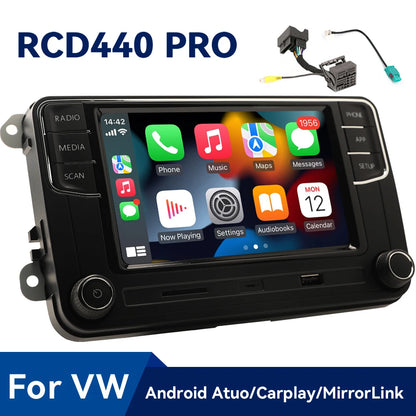 RCD440PRO Carplay Radio de coche para VW PQ Passat B5 B6 Golf MK5 MK6 Jetta 5 6 CC POLO Noame Android Auto Bluetooth MIB Multimedia