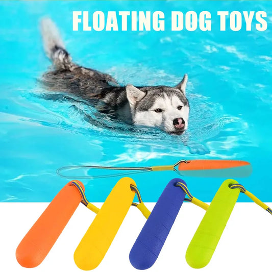 Suministros para mascotas Eva, adiestramiento al aire libre para perros con cuerda, palo resistente a mordeduras, juguete flotante para perros, palo de jamón, palo de entrenamiento para mascotas