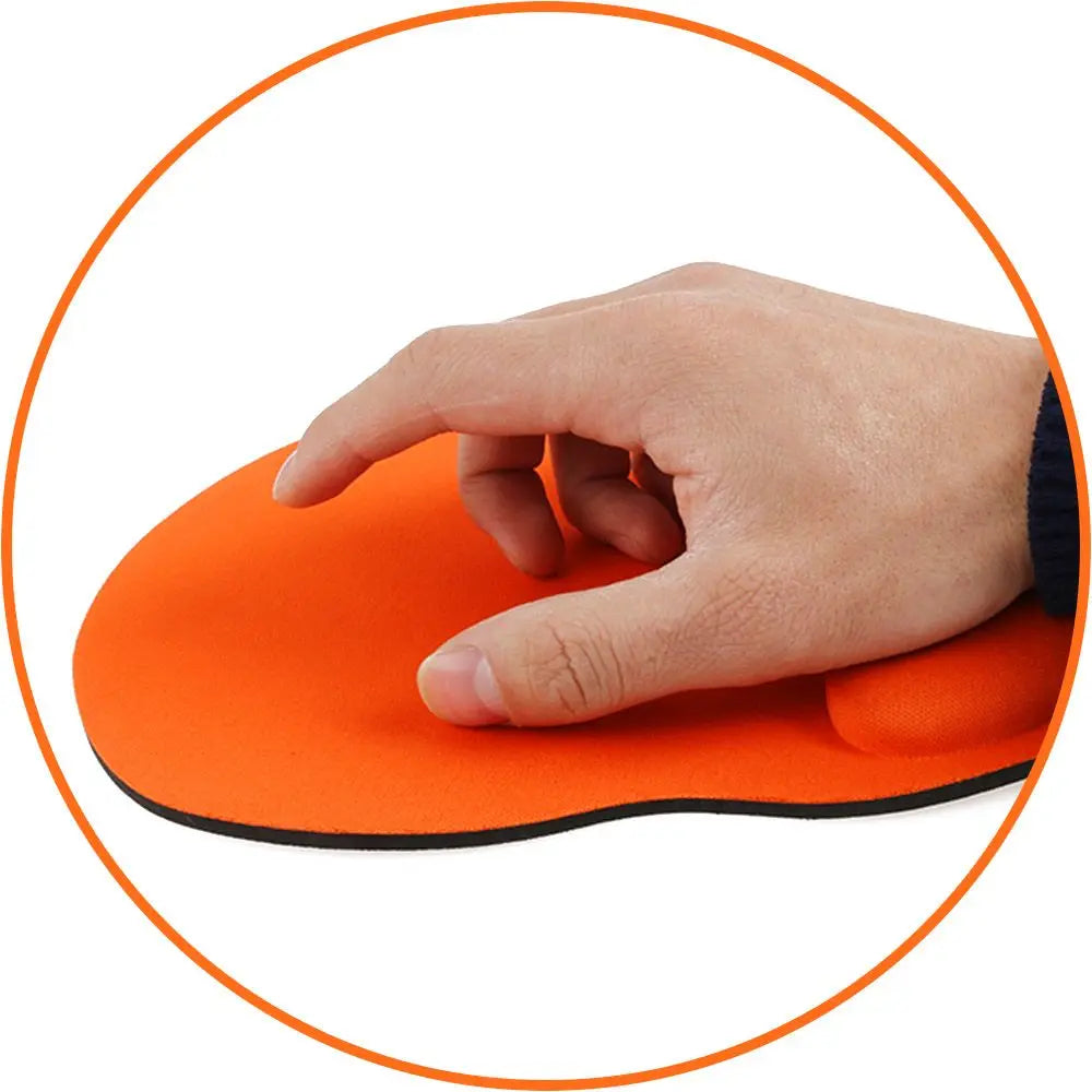Alfombrilla de ratón ergonómica para reposamuñecas, soporte cómodo para la muñeca, antideslizante, suave, para PC, ordenador portátil