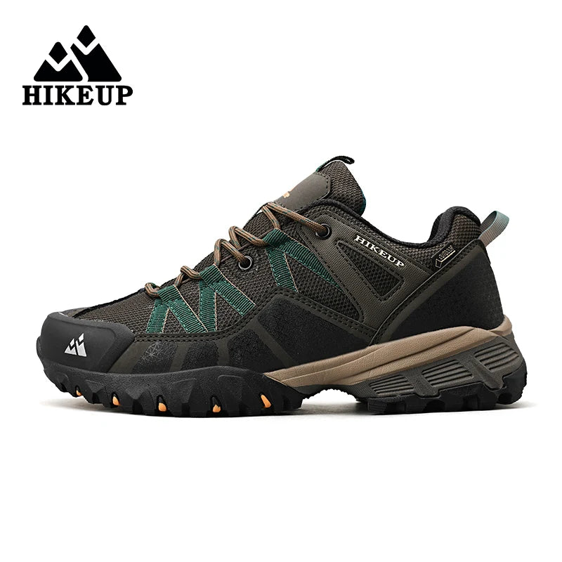 HIKEUP, zapatillas antideslizantes con amortiguación transpirable, zapatos de senderismo para hombre, zapatillas deportivas para correr y senderismo, zapatos deportivos de montaña al aire libre para hombre