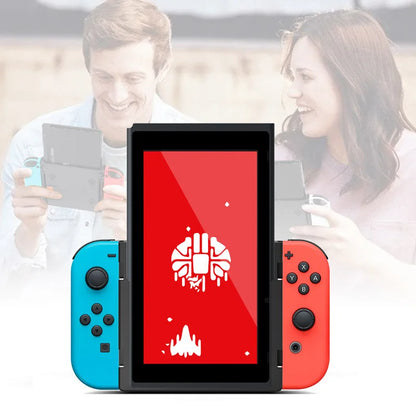 Soporte Vertical con tapa de agarre para consola de juegos Nin-tendo Switch OLED/Switch, juego de pantalla Vertical adaptable, soporte de interruptor
