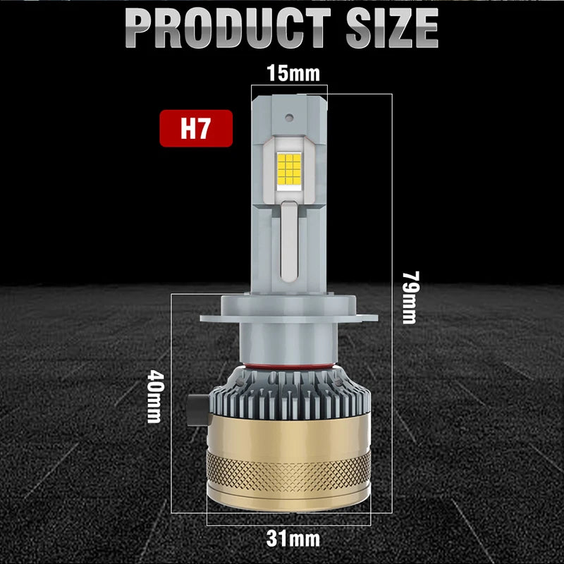 Dualvision 900W 900000LM H7 bombillas de faros Led H4 H11 H8 H1 9005 HB3 9006 HB4 9012 HIR2 EMC Canbus lámpara de coche 6000K Plug and Play