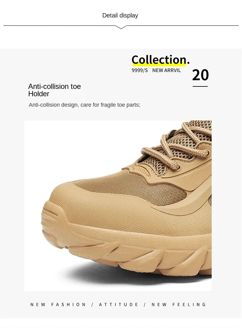 Zapatos de Hombre, botas tácticas, botas de campo de fuerzas especiales para Hombre, Zapatillas ligeras antideslizantes para exteriores, botas de motocicleta para Hombre