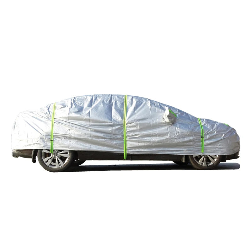Cubierta de coche protección exterior cubierta de nieve Exterior completa sombrilla cubierta de protección a prueba de polvo Universal para Hatchback Sedan SUV