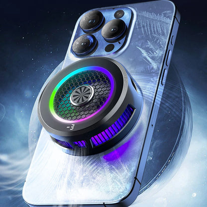 Enfriador de teléfono de enfriamiento extremo de 15 W con generación de hielo, enfriador de teléfono semiconductor, magnético y con clip para iPhone/Xiaomi/VIVO/OPPO