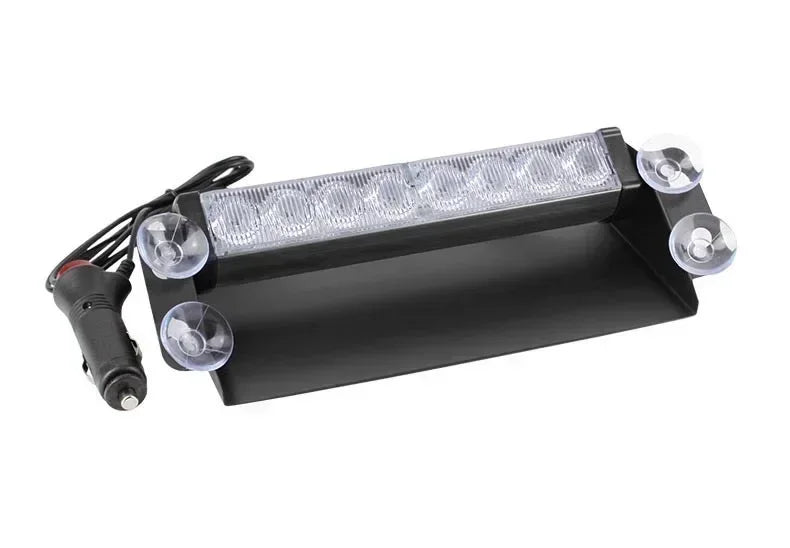 8 luces LED de policía para coche, luz estroboscópica para 12 vueltas de emergencia, lámparas de señal, luz intermitente para camión, parabrisas, luz de advertencia, instrumento