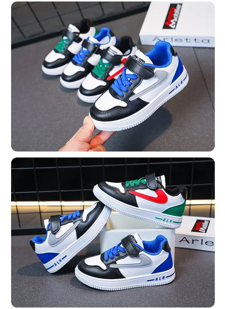 Zapatos deportivos con botón giratorio para niños, zapatos planos de malla transpirable con una sola red, novedad de verano, zapatos planos medianos y grandes para niños