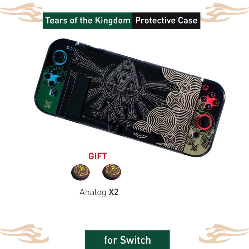 Para NS Switch Shell estuche rígido estilo "M" y "L" carcasa protectora cubierta fina piel NS Switch OLED accesorios de juego