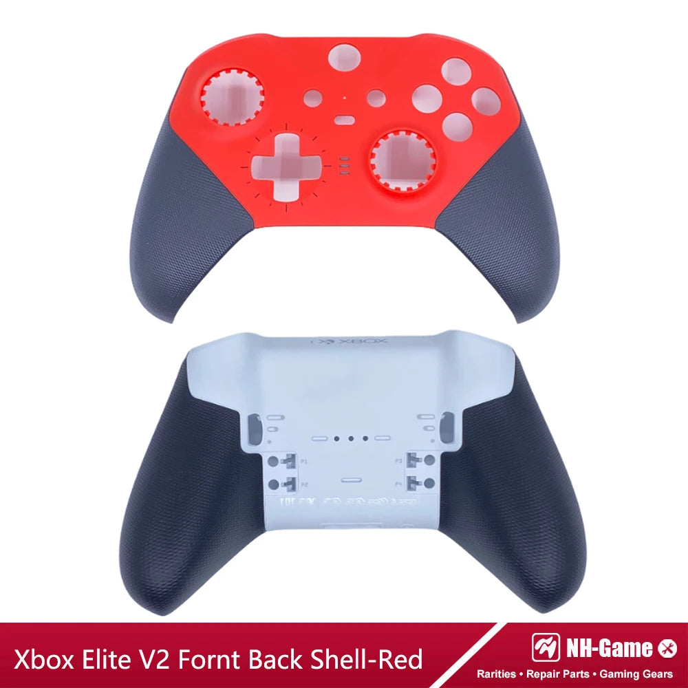 Kit de carcasa de repuesto para controlador Xbox Elite Series 2, funda frontal trasera LB RB, empuñaduras de botón de parachoques, bolsa de transporte