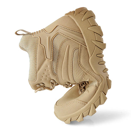 Botas de entrenamiento de combate tácticas mejoradas para hombre, zapatos de senderismo de respuesta rápida antidesgaste para acampar al aire libre, zapatillas de pesca y caza para hombre