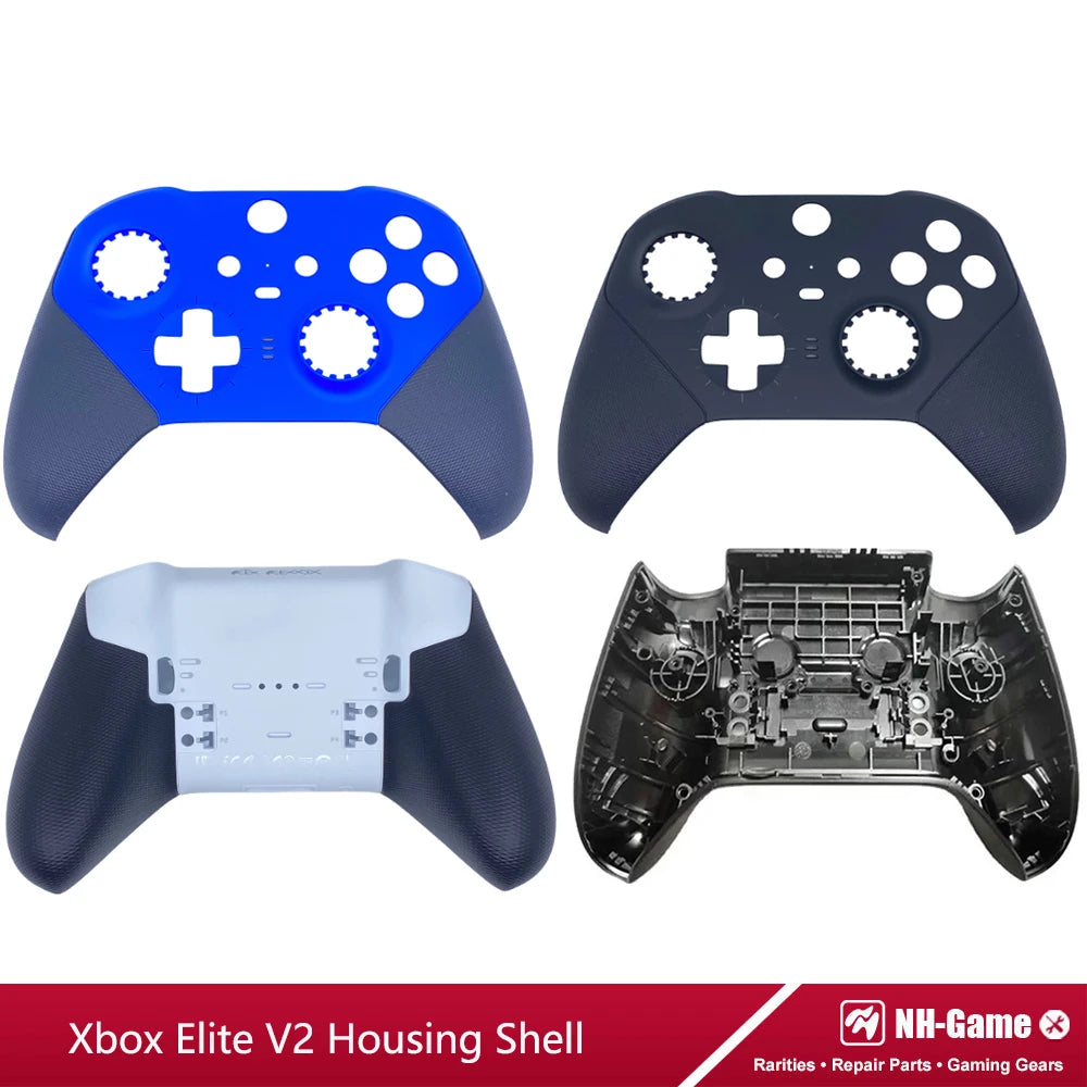 Kit de carcasa de repuesto para controlador Xbox Elite Series 2, funda frontal trasera LB RB, empuñaduras de botón de parachoques, bolsa de transporte