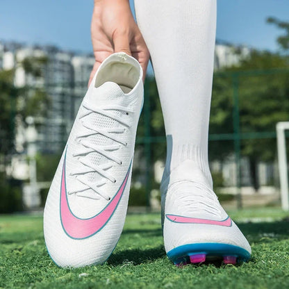 Botas de fútbol de entrenamiento profesional para hombre, zapatos de fútbol ultraligeros, Unisex, venta al por mayor, transpirables, envío directo, fútbol sala interior