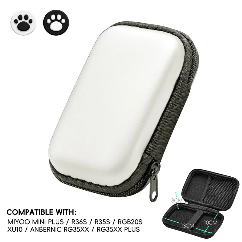 Funda para Anbernic RG35XX Plus Miyoo Mini Plus R36S R35S, funda EVA, bolsa portátil, accesorios para juegos