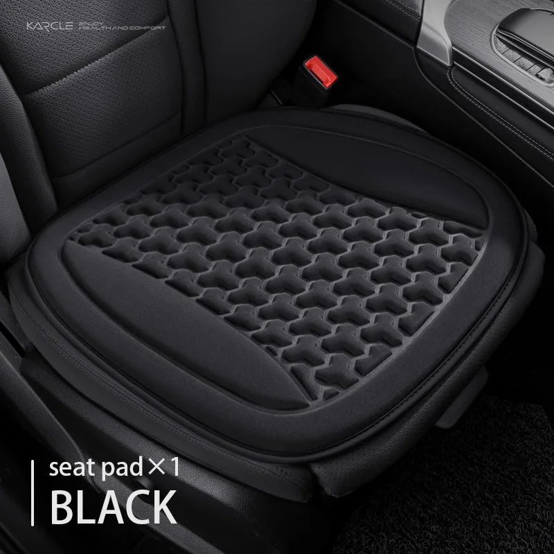 Funda Universal 3D para asiento de coche, alfombrilla protectora, cojín suave, diseño convexo Y, conjunto completo para la mayoría de los coches, accesorios interiores, almohadilla para asiento