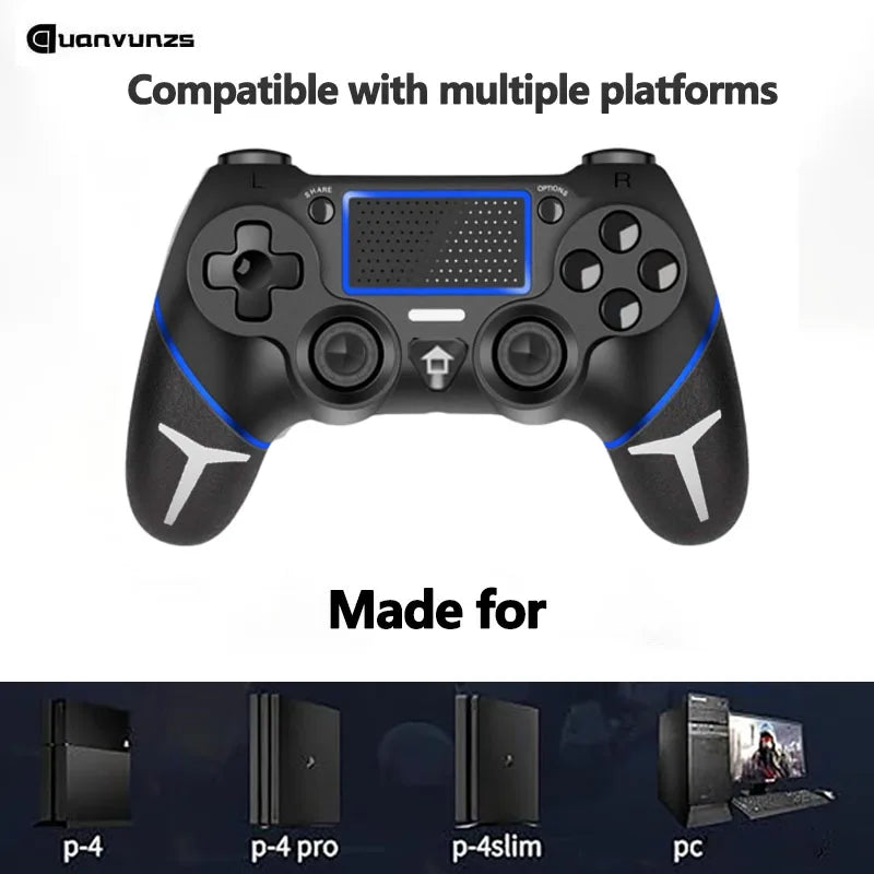 Controlador inalámbrico Bluetooth para PS4, mando para PC, Joystick para consola de juegos PS4/PS4 Pro/PS4 Slim