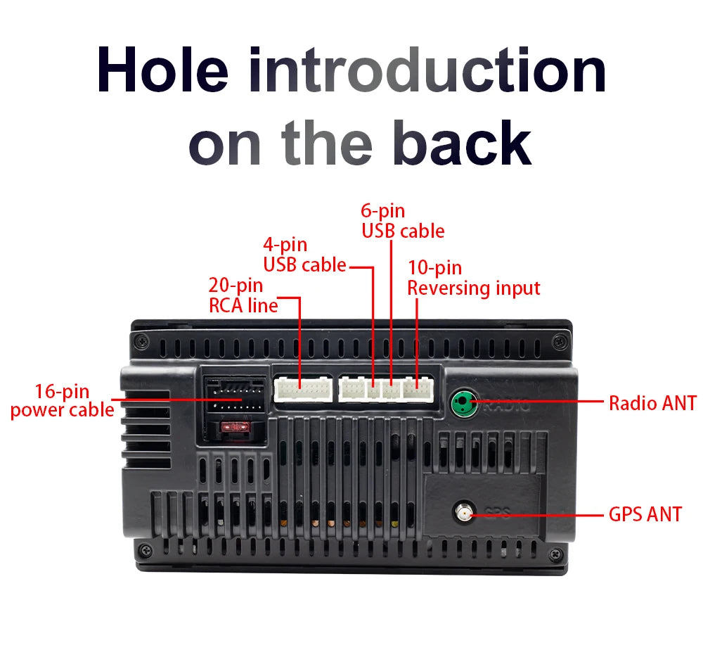 Reproductor Multimedia Universal de 7, 9 y 10 pulgadas pantalla coche android auto con GPS carplay inalambrico WIFI, CarPlay inalámbrico, Android 13, 2 Din, Radio FM, RECEPTOR ESTÉREO sistemas inteligentes de coche
