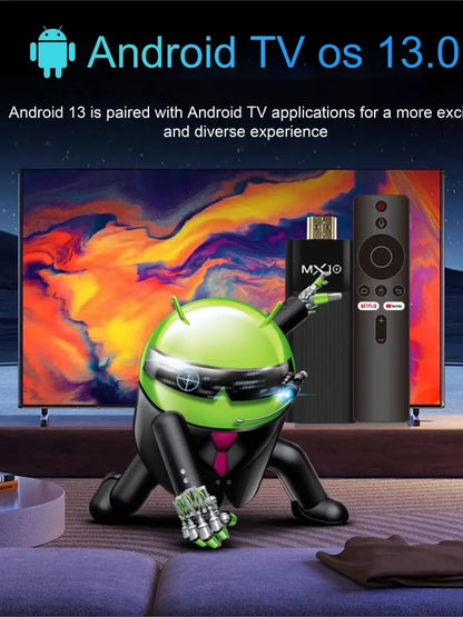 Directamente de fábrica MX10-F3 TV Stick 4K Android 11 Allwinner H313 2.4G y 5G Wifi 2GB 16GB tv box fire tv stick 4k