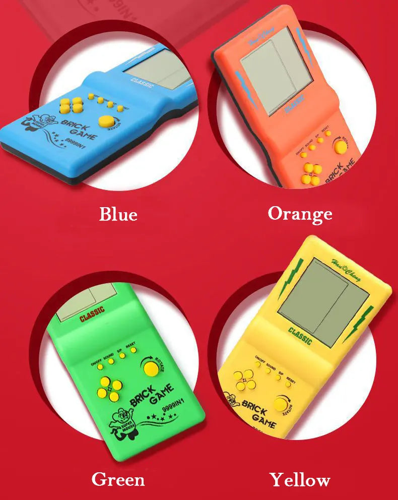 Reproductores de juegos portátiles Retro clásicos para consola Tetris, máquina de juegos de bolsillo nostálgica de pantalla grande para niños, juguetes rompecabezas para niños