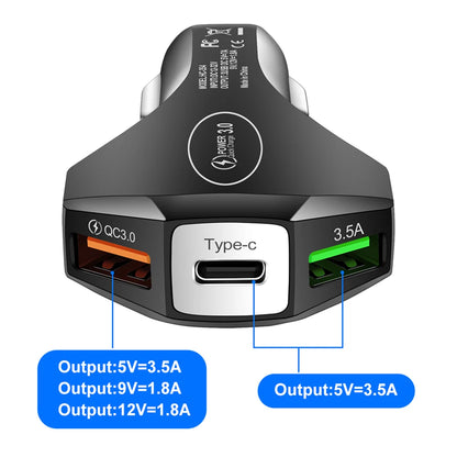 Cargador de coche con puertos USB tipo C, adaptador de carga súper rápida para Audi Sline Quattro RS S TT A1 A2 A3 A4 A5 A6 A7 A8 Q1 Q2 Q3 Q4 S4S