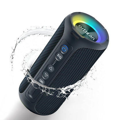 Altavoces Bluetooth Ortizan 40W altavoz inalámbrico portátil para exteriores con graves mejorados 30 horas IP7 altavoz de ducha impermeable Bluetooth 5,3