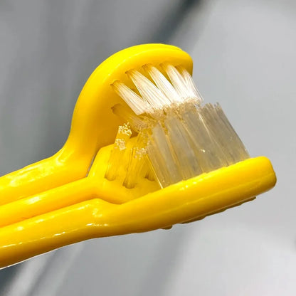 Cepillo de dientes para mascotas de 3 caras, cepillo de dientes de plástico para perros, eliminación de sarro, limpieza de boca, cuidado de mascotas, boca de limpieza para gatos
