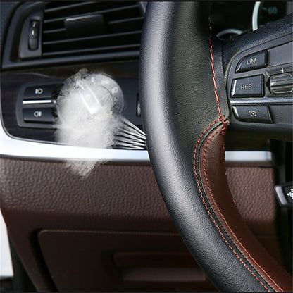 Protector de fibra de carbono para volante de coche, cubierta Universal para coser a mano, Protector de cuero de punto DIY, cubierta trenzada para volante de 38 cm