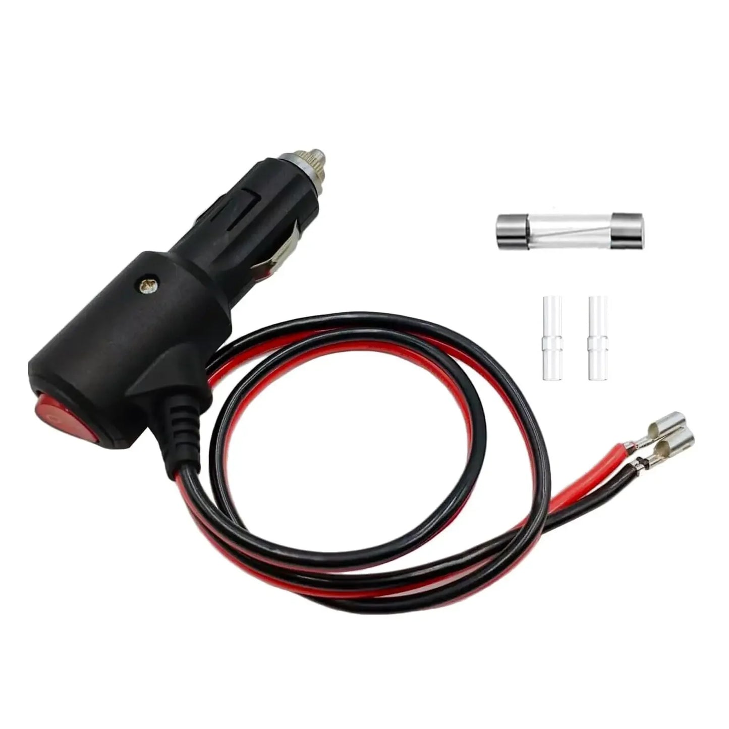 Cable de extensión de carga de coche, accesorios para coche, herramientas con botón de interruptor de encendido y apagado, adaptador de Cable Flexible para coches