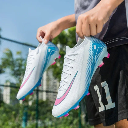 Botas de fútbol de entrenamiento profesional para hombre, zapatos de fútbol ultraligeros, Unisex, venta al por mayor, transpirables, envío directo, fútbol sala interior