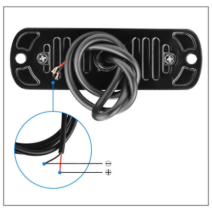 4x 4LED luz de advertencia de coche luz de avería de parrilla coche camión remolque baliza lámpara LED luz lateral ámbar para coches 12V - 24V