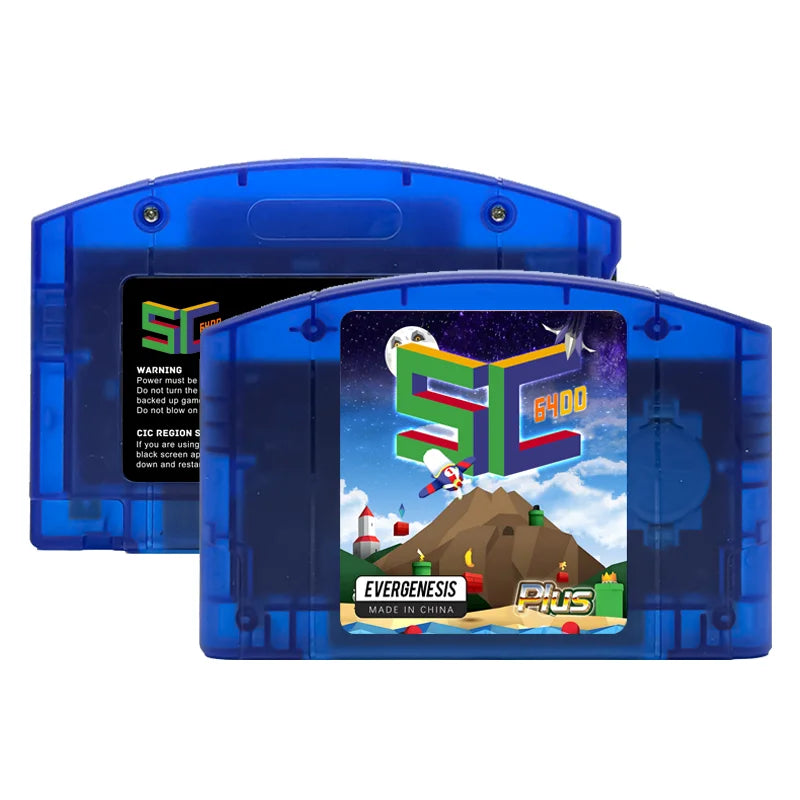 EVERGENESIS SC64 cartucho de juego N64 de código abierto 800 en 1 para tarjeta de juego Nintendo 64 compatible con tarjeta de 16GB gratuita 64DD