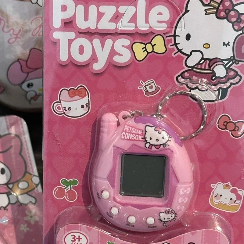 Harajuku chica Rosa Ángel Hello Kitty llavero colgante Kawaii encanto Vintage Hello Kitty paquete colgante accesorios regalo