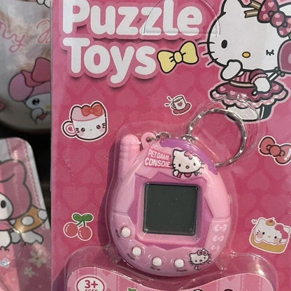 Harajuku chica Rosa Ángel Hello Kitty llavero colgante Kawaii encanto Vintage Hello Kitty paquete colgante accesorios regalo
