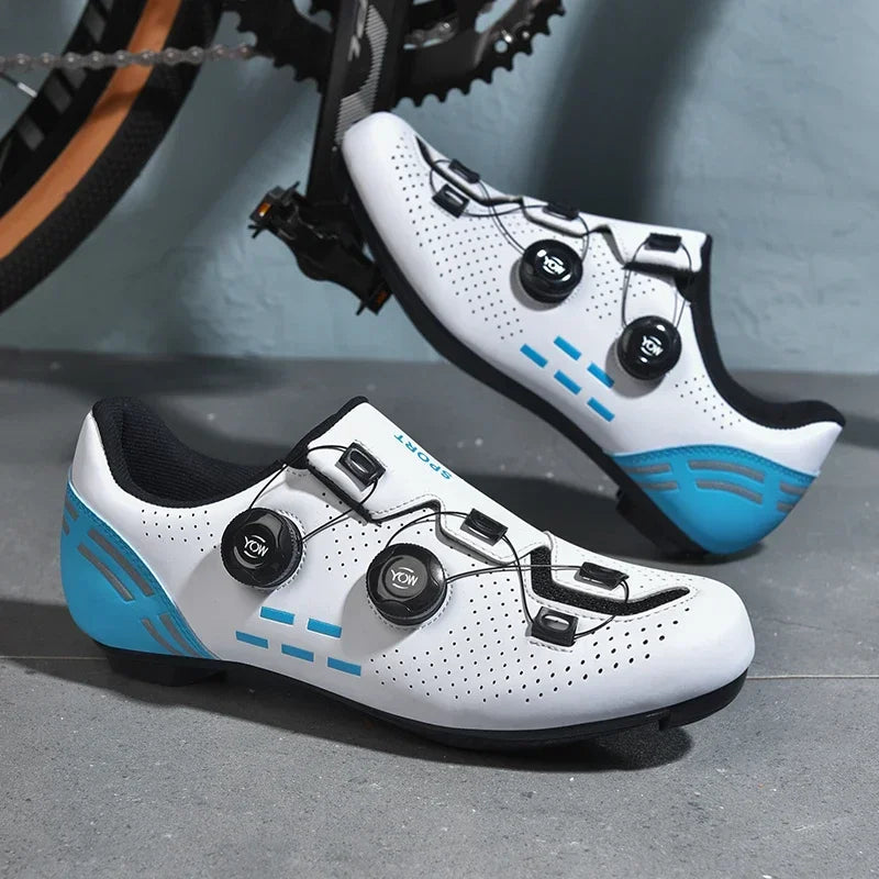 Nuevas zapatillas de ciclismo para hombre, zapatillas de ciclismo de carretera unisex, zapatillas antideslizantes para bicicleta de montaña, carreras, al aire libre, zapatillas de bicicleta de montaña para mujer