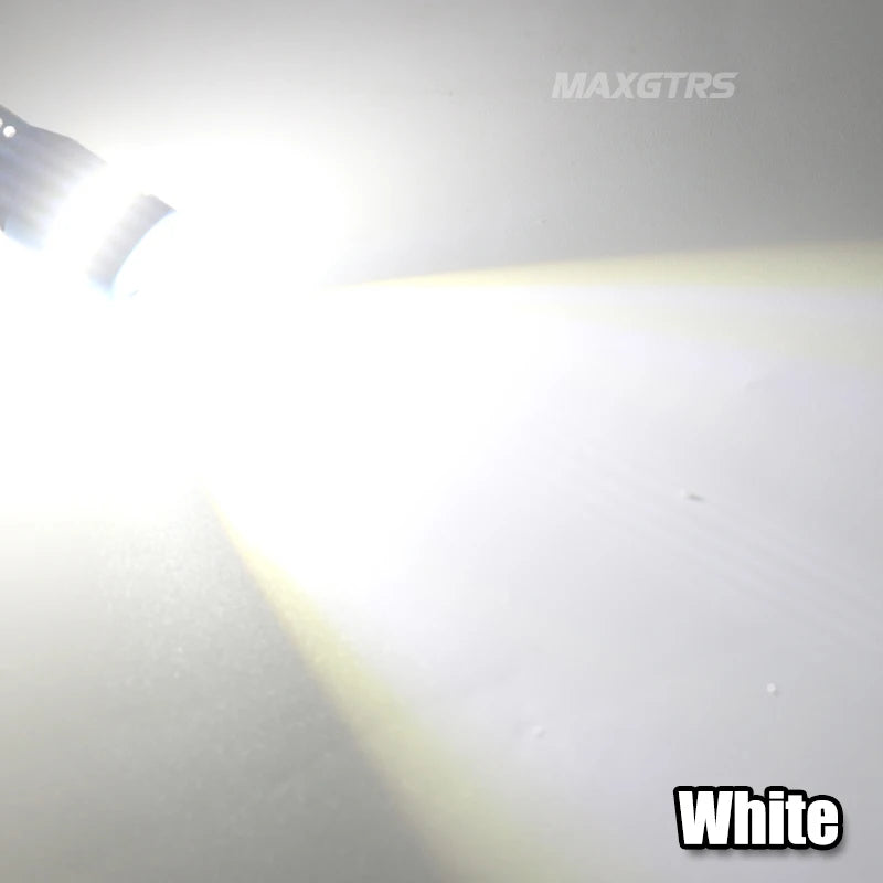 2 uds T10 W5W bombillas LED rojo Canbus 194 168 LED liquidación luz amarilla Interior del coche lectura puerta maletero lámpara de placa de matrícula 6500K