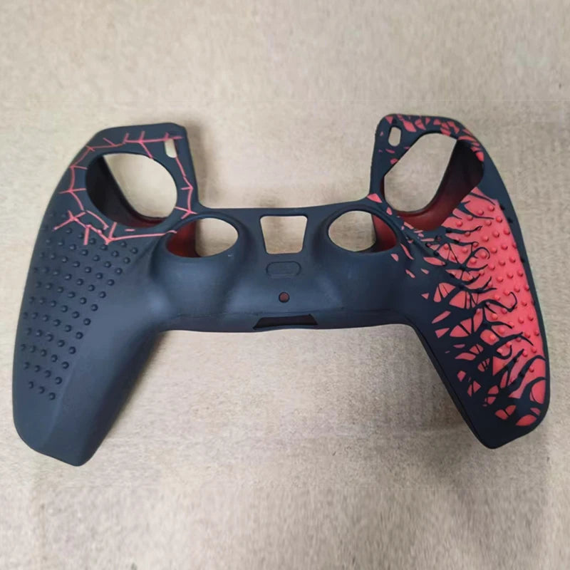 Funda protectora de silicona antideslizante para controlador de PS5, Compatible con controlador de PS5 con pegatina de tapa de agarre para pulgar