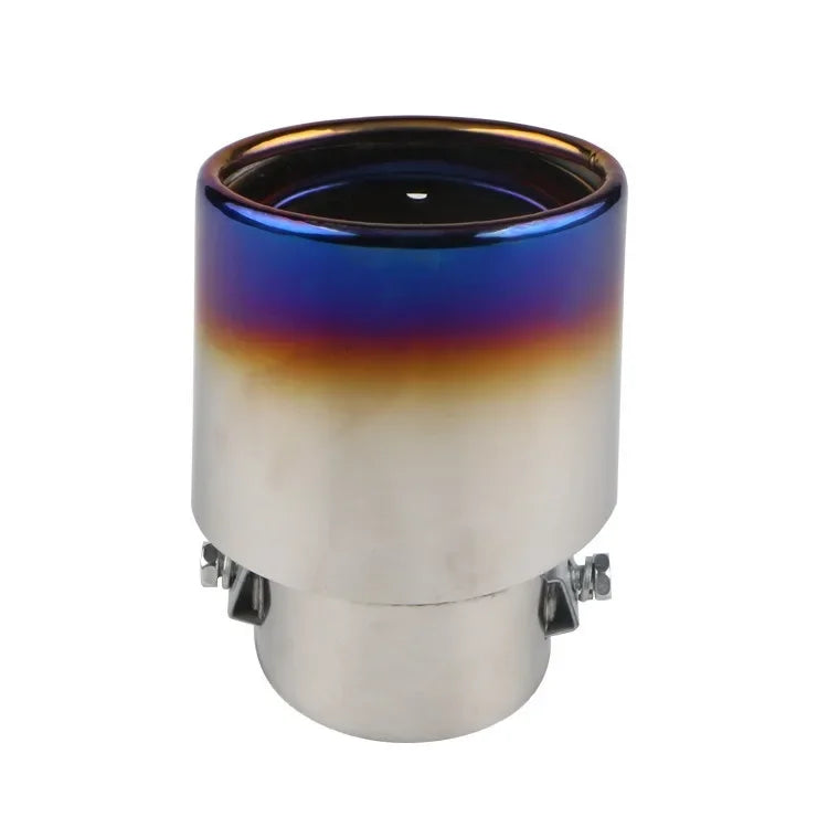 Accesorios para coche, manguito de tubo de escape para automóvil, silenciador de garganta trasera, silenciador dorado, tubo de escape modificado de acero inoxidable