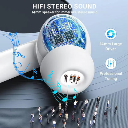 Nuevo 2025 Air Pro auriculares inalámbricos con Bluetooth auriculares sonido HiFi auriculares con reducción de ruido de baja latencia para IPhone Android