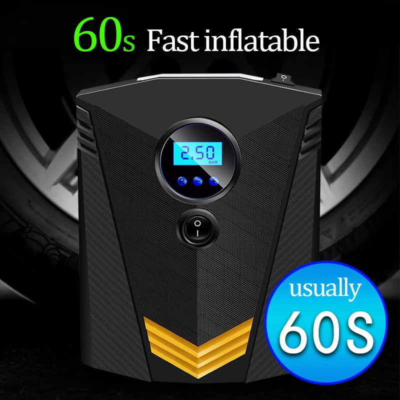 Inflador de neumáticos Digital DC 12 voltios bomba de compresor de aire portátil para coche 150 PSI compresor de aire para coche motocicletas bicicletas