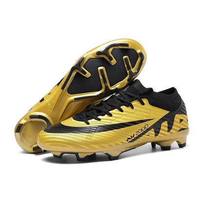 Nuevas zapatillas de deporte para hombre, botas de fútbol, botines de fútbol de caña media, zapatos de fútbol antideslizantes de alta calidad, superventas, FG/TF, fútbol sala interior