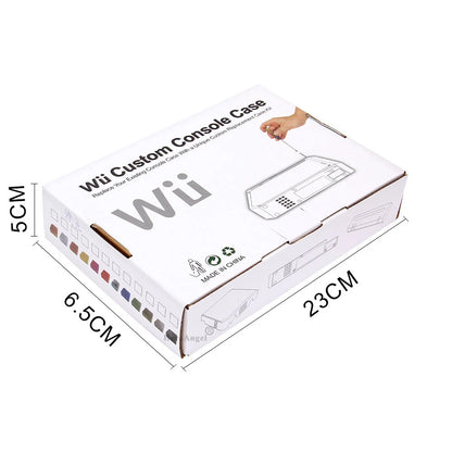 Con cubierta de embalaje al por menor, juego completo de piezas de repuesto de carcasa para consola de juegos Wii, estuche de reparación con botones, 11 colores