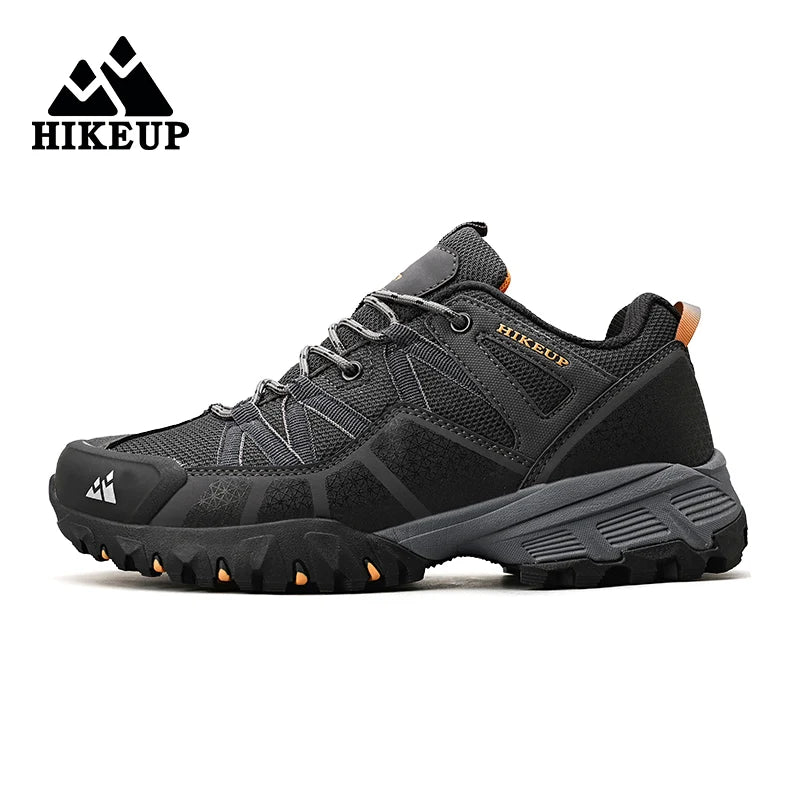 HIKEUP, zapatillas antideslizantes con amortiguación transpirable, zapatos de senderismo para hombre, zapatillas deportivas para correr y senderismo, zapatos deportivos de montaña al aire libre para hombre
