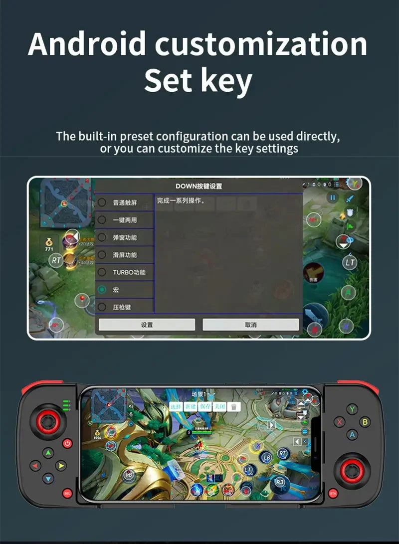 Mando inalámbrico D3 BT5.0, controlador de juego extensible para teléfono móvil, Android IOS, Joystick Eat Chicken Gamepad para PS4 SwitchPC