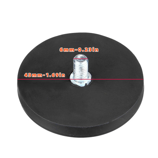 2 uds 43mm M6 perno Base magnética soporte de montaje abrazadera LED barra de luz de trabajo soporte SUV todoterreno