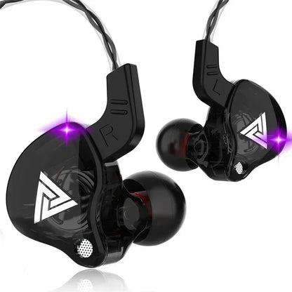 Nuevos auriculares deportivos con micrófono, auriculares con cable de 3,5mm QKZ AK6, auriculares internos para iPhone, auriculares estéreo con micrófono en la oreja para carreras