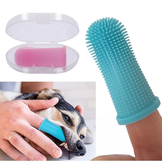 Cepillo de dientes súper suave para perros, limpieza de dientes, cuidado del aliento, cepillo de dientes de silicona no tóxico, cepillo de dientes para perros y gatos, productos para mascotas