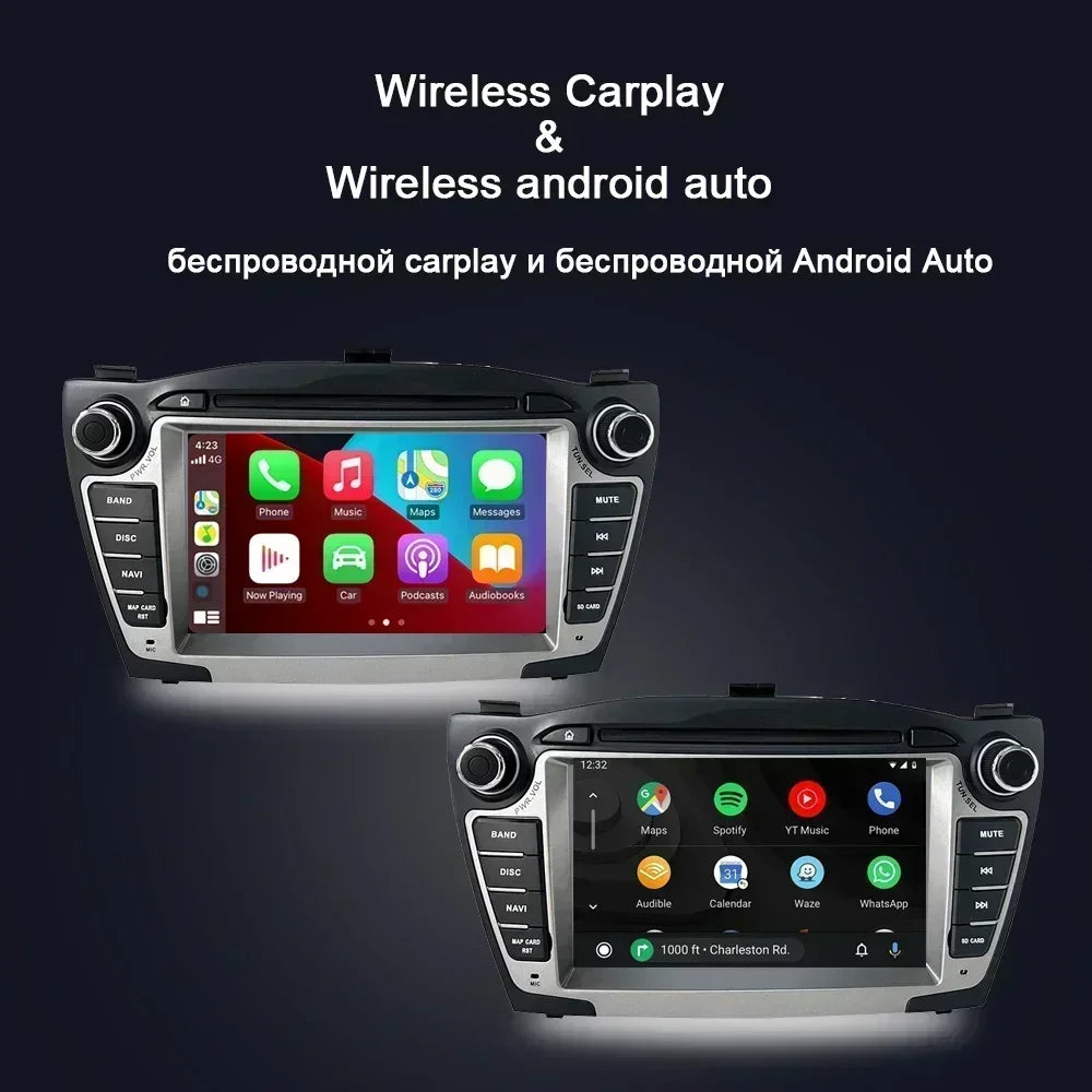 7 "Carplay DSP IPS Android 13,0 8GB + 128GB 8 núcleos reproductor Multimedia GPS Radio Wifi para Hyundai Tucson 2 LM IX35 2009-2015
