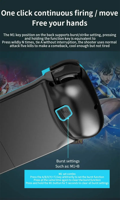 Mando inalámbrico D3 BT5.0, controlador de juego extensible para teléfono móvil, Android IOS, Joystick Eat Chicken Gamepad para PS4 SwitchPC